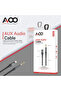كابل Avo Lightning إلى Aux Male أسود 3.0 مم - 3