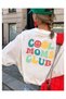 Cool Moms Club Patterned Unisex Oversize T-Shirt