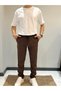 Pants Fabric Regular Cut Elastic Waist