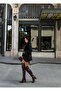 Black Suede Jacket with Belt - 3