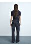 Buttoned Wideleg Jeans - 4
