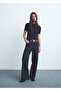Buttoned Wideleg Jeans - 2