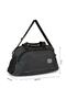Alavina Black Shoe Compartment Medium Size Unisex Sports Fitness and Travel Bag - 3