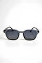 Gemerek Smoke Blue Black Unisex 2025 Year New Season Square Sunglasses - 4