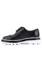- Black Leather Lace-Up Men's Casual Shoes 101-1004-H1405 - 3