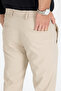 Men's Cream Quality Stretchy Lycra Ankle Length Relaxed Fit Slim Fit Fabric Pants - 7