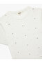Pearl Embroidered Short Sleeve Crew Neck Rhinestone Knitwear Sweater - 5