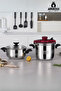 Amethyst Matik 2-Piece Stainless Steel Pressure Cooker 3.5 l + 7 l