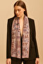 Şahmeran Pattern Women's Satin Scarf 30X165Cm