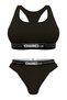 Women'S, Underwear Set, (Bustier Bra-Brazilian), Black - 5