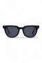Jones Black Lightweight Rectangle Sunglasses - Classic Metal Color Eyewear - 4