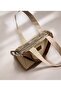 Crossbody Shoulder Bag - Beige Waxed Canvas Medium Size Satchel Bag - 3