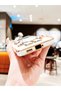 Black Labubu Astronaut Stand Luxury Silicone Case with Gold Detail on the Edges for Samsung Galaxy A13 - 4