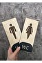 Oak Series Natural Vertical Wc Self-Adhesive Orientation Set