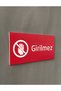 Self Adhesive Red No Entry Warning Sign