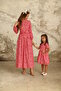 Modest Red and White Daisy Ruched Waist Mother & Daughter Children's Set (SOLD INDIVIDUALLY) - 6