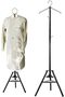 Clothes Steaming Stand with Incense Burner, Bakhoor Holder, Garment Hanger (BLACK)
