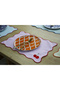 Juvi Cherry Embroidery Detailed American Service 30X45 cm - Orange Stylish Design - 2
