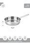 مقلاة أنيت ستيل 28x8 سم بدون غطاء - 3