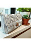 Canvas Model Knitted Handbag - 5