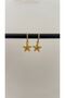 Zircon Stone Earrings with Hanging Star Figure