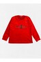 Mother-Daughter Pajamas Set Winter Cotton Velvet Fabric Red Always Forever Patterned - 5