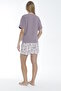Women's Cotton Lycra Short Sleeve Shorts Suit 17289 - 6
