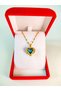 Luxury Velvet Box |   Zircon Stone Heart Necklace Blue |   Mother's Day Gift |   Woman - 6