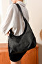 Gold Straw Braided Leather Handle Detailed Women's Shoulder Bag with Puppy - 3