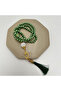 Oyster Boxed Stone Green Zikirmatik and Prayer Beads Set Gift Mevlüt Quran Umrah and Hajj Gift - 3