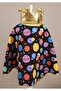 Galaxy Themed Costume, Cloak and Crown Set, Black, Fun and Colorful Clothing Set - 3