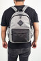 Gray Color Backpack Sports Bag - Gray School Bag Daily Use Bag - 3