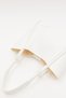 White D30 Snap Fastener Single Strap Modern Large Volume Daily, Business and School Women's Shoulder Bag - 4