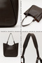 Bitter Brown D30 Snap Fastener Single Strap Modern Large Volume Daily, Business and School Women's Shoulder Bag - 6