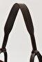 Bitter Brown D30 Snap Fastener Single Strap Modern Large Volume Daily, Business and School Women's Shoulder Bag - 3