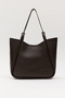 Bitter Brown D30 Snap Fastener Single Strap Modern Large Volume Daily, Business and School Women's Shoulder Bag