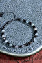 Aquamarine & Hematite Natural Stone Macrame Bracelet - 3