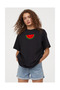 Mini Watermelon Patterned Unisex Oversize T-Shirt