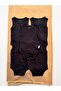 5-Piece Black 100% Cotton Strappy Baby Snap Fastener Tank Top Bodysuit - 2
