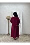 Burgundy Muslin Casual Blouse and Flared Skirt Set (Set of 2) - 6