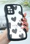 Redmi 10 2022 Case Mirrored Heart Pattern Soft Edge Camera Protected Silicone Cover