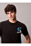 Men's Brand Logo Organic Cotton T-Shirt, Suitable for Daily Use, Black - 4