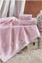 Eifel 100% Cotton 3 Piece Boxed Luxury Towel Pink 70 X 140 - 3