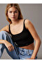 Woven Label Sweater Bralette T-Shirt - 2