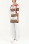 Bej İpek garnili örme bluz 18727 - 2