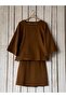 Camel Short Stamp Blouse-Skirt Set (Bluz-Skirt) - 6