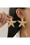 Gold Starfish Earrings - 3