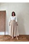 Poplin Flared Skirt - Cream-Brown Floral - 4