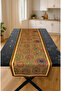 Gold Rings – 3D Authentic Patterned Table Runner & 4-Piece Supla Set - 2