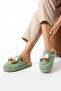 Green Bow Tie Winter Women's Slippers - 3